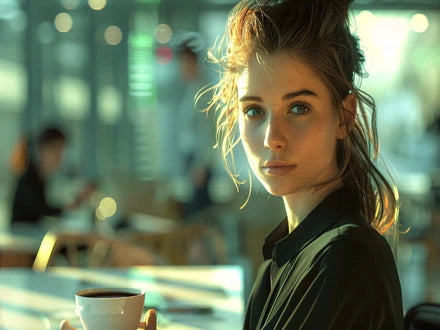 balancing work and coffee