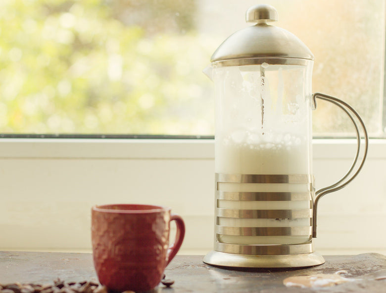 frothed milk french press